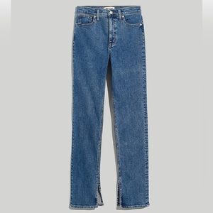 Madewell split hem stovepipe jeans, size 26, blue
